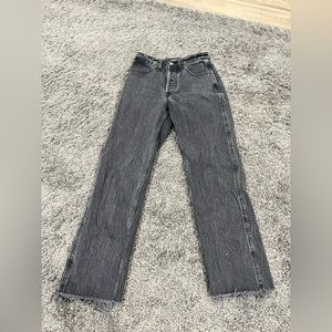 Abercrombie and Fitch black ankle straight jeans